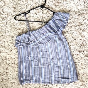 Hollister Women's Ruffle Shoulder Top Sz S